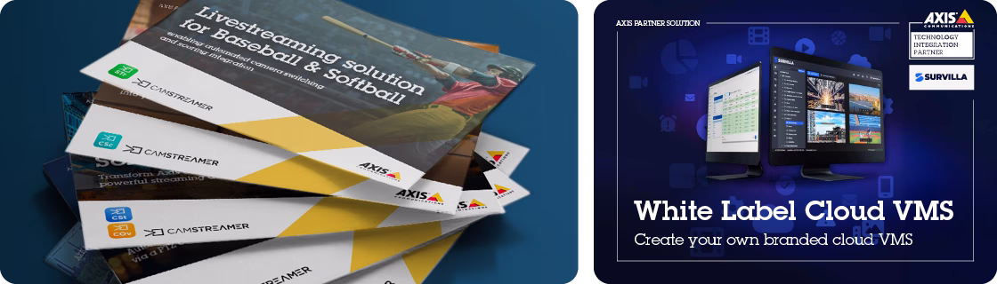 Packet of Axis Partner Solution Notes dedicated to CamStreamer and SUrvilla