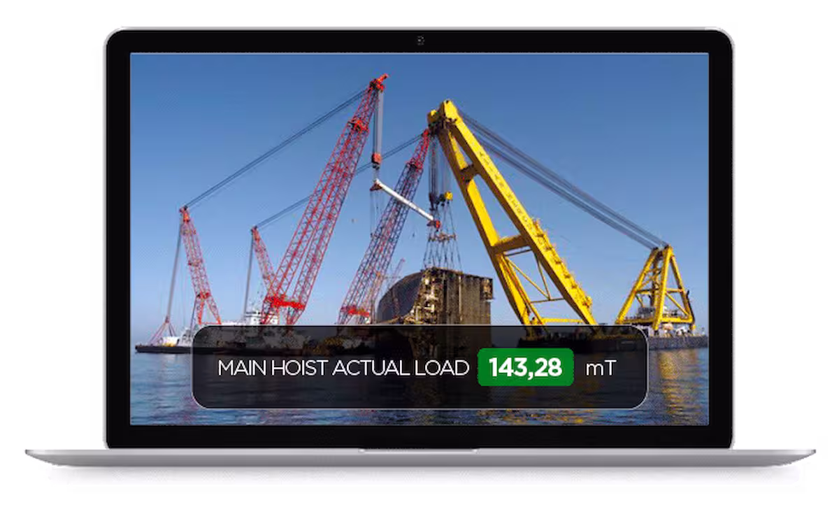 Offshore Cranes &ndash; Main Hoist Load Visualization in the Real-Time Video Feed for Immediate Monitoring - computer