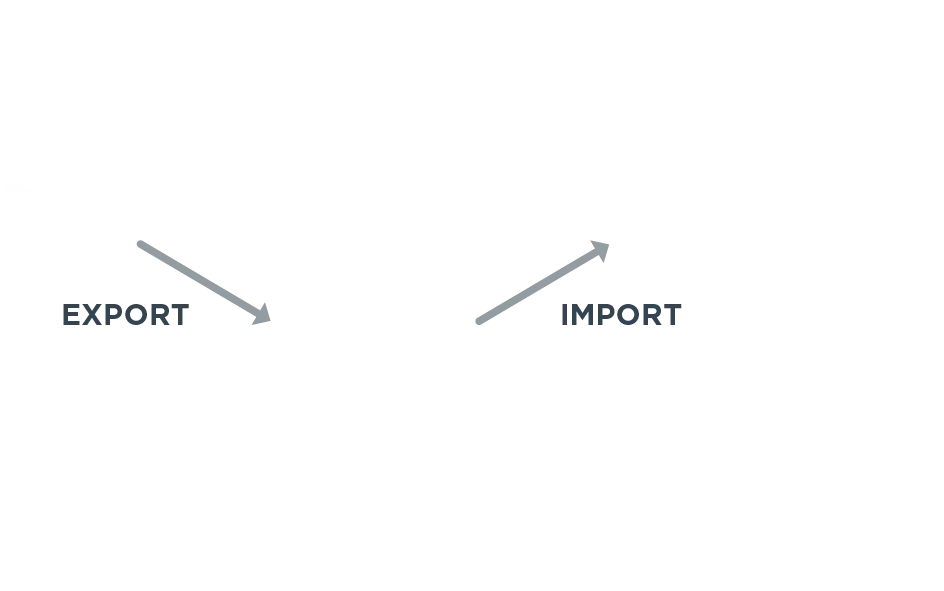 View on basic scheme of import/export of CamStreamer App settings