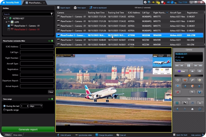 PlaneTracker in Genetec Security Center